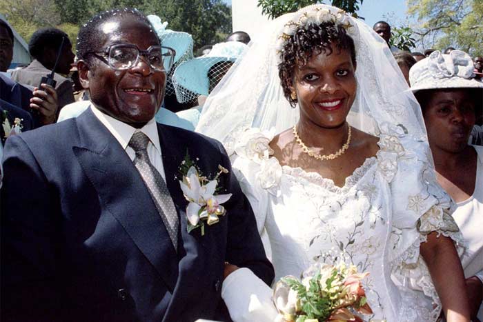 Роберт Мугабе со второй женой Грейс