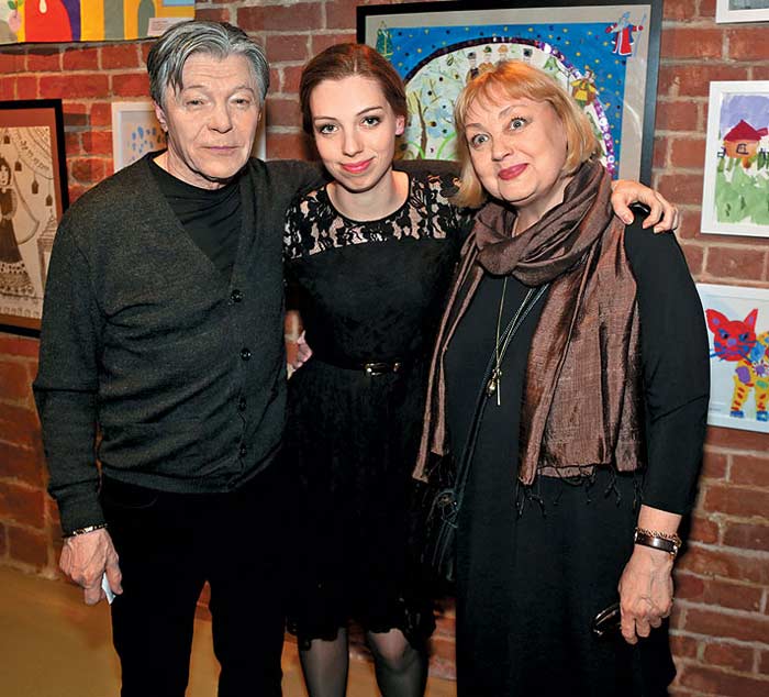 Елена Шанина и Александр Збруев с дочерью Татьяной