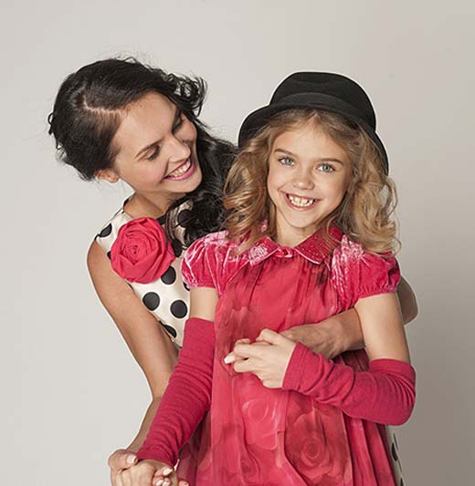 Анна Орис и дочь Амелия