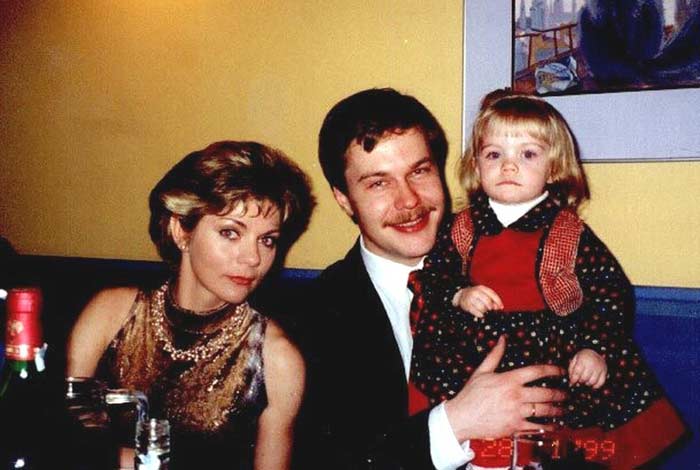 Наталья Гусева и Денис Мурашкевич с дочерью