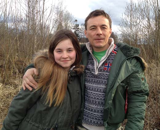 Олег Васильков и дочь Софья