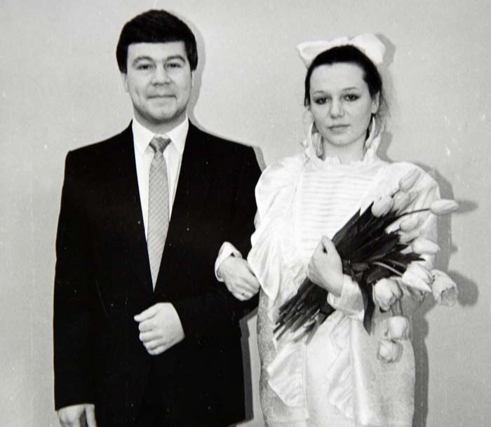 Сергей Селин и первая жена Лариса