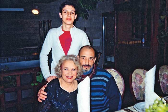 Тамара Миансарова с сыном Андреем и внуком