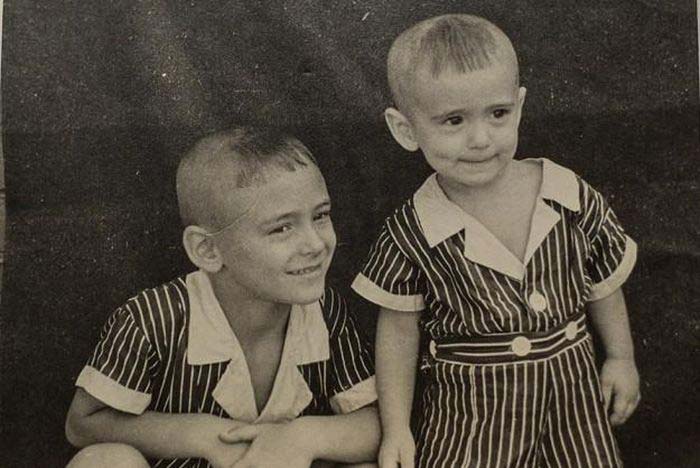 Юрий Башмет в детстве с братом