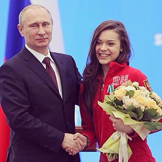 Аделина Сотникова и Владимир Путин