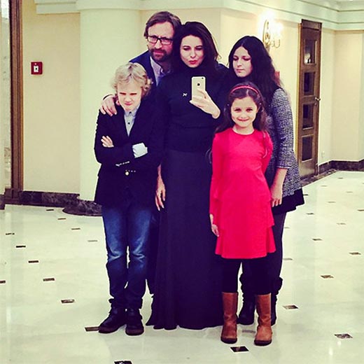 Алиса Хазанова и Дмитрий Шохин с детьми