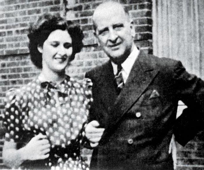Эдуард фон Фальц-Фейн и первая жена Вирджиния