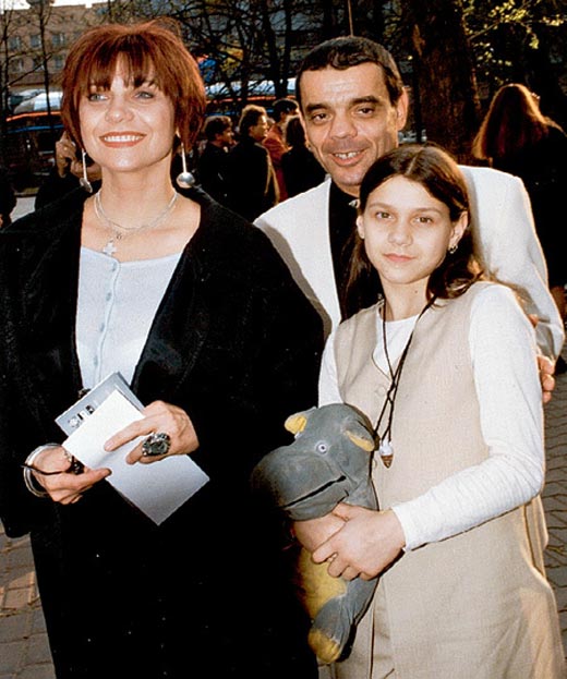 Елена Бутенко-Райкина и Константин Райкин с дочерью Полиной
