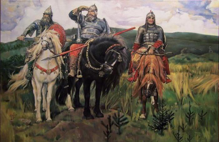 Картина Васнецова Три богатыря