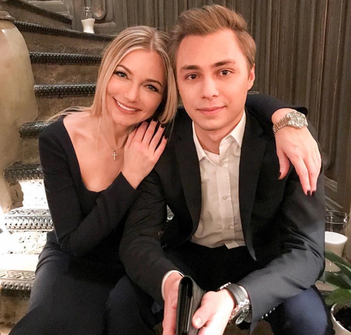 Инна Маликова и сын Дмитрий 2
