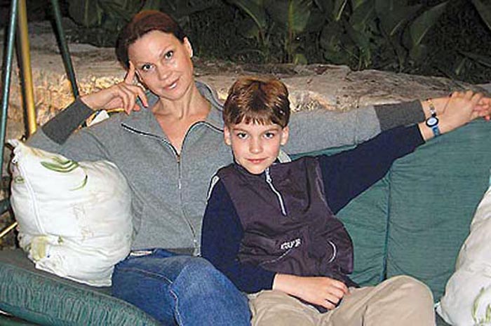 Ирина Чериченко и сын Филипп