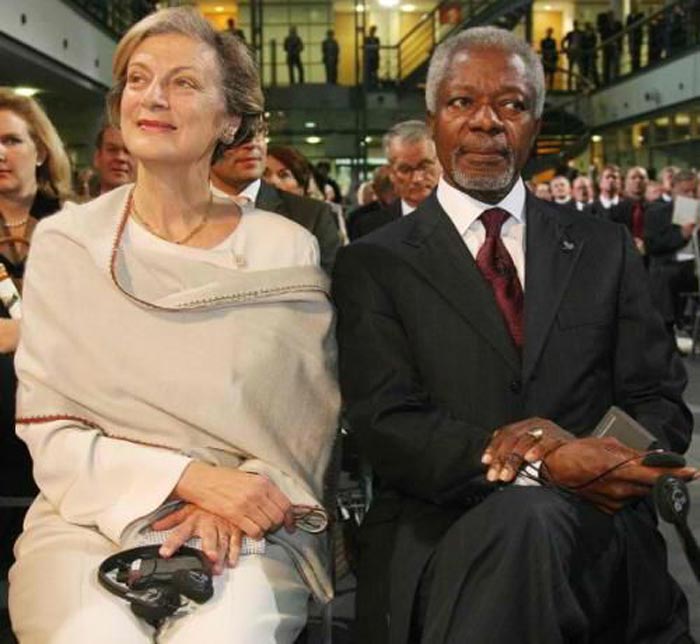 Кофи Аннан и Нане Лагергрен