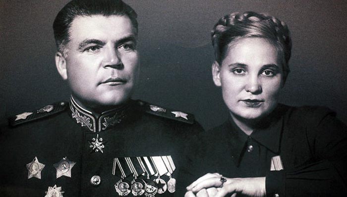 Родион Малиновский и жена Раиса
