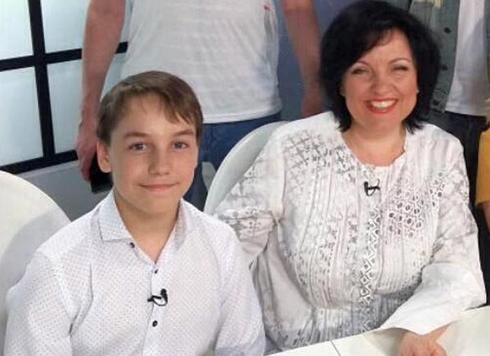 Светлана Рерих и сын Даниил