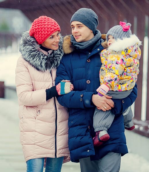 Сергей Кудряшов с женой и дочерью