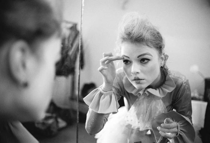 Варвара Панина в гримерке