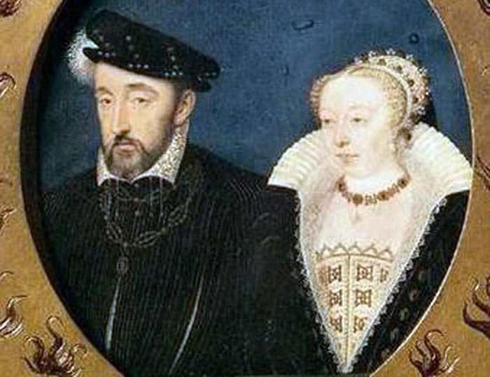 Екатерина Медичи и Генрих II