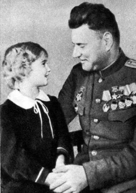 Иван Якубовский и дочь Нелли