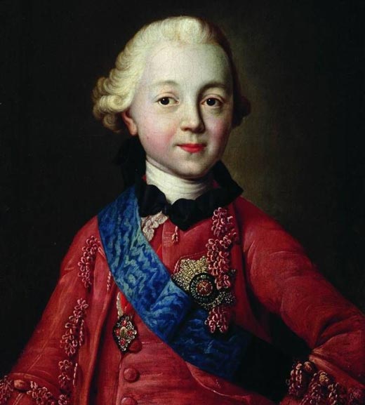 Павел I Петрович в детстве