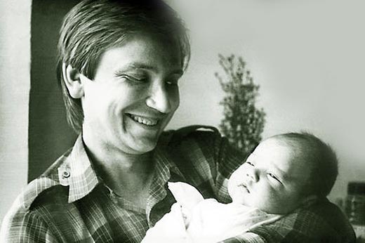 Владимир Жечков с дочерью