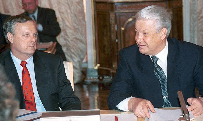 Анатолий Собчак и Борис Ельцин