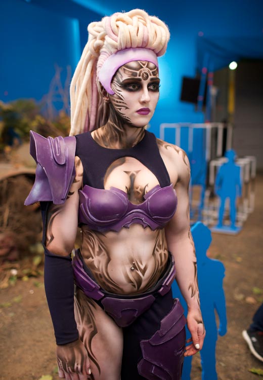 Христина Блохина в фильме Вратарь Галактики