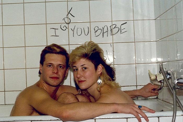 Джоанна Стингрей и Борис Гребенщиков в ванной