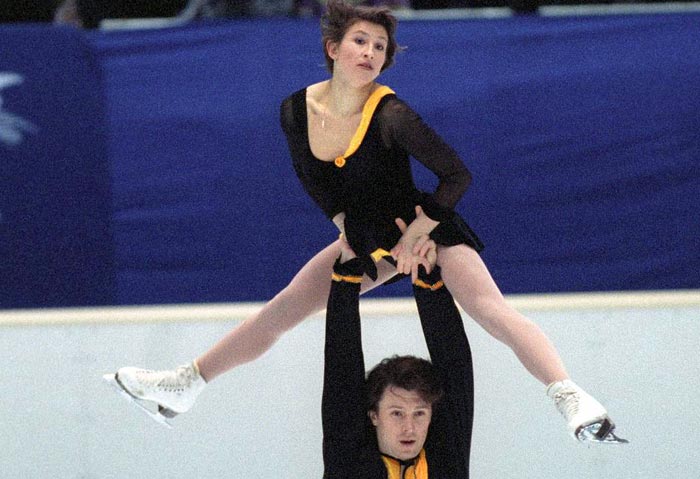 Оксана Казакова и Артур Дмитриев на Олимпиаде в Нагано