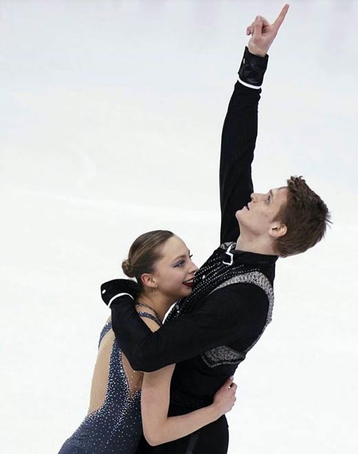 Дмитрий Козловский и Александра Бойкова на льду