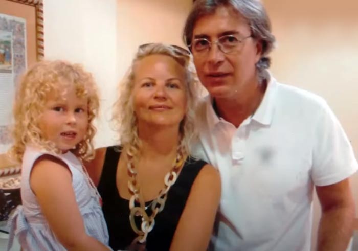 Дочь Геннадия Сайфулина Арина с мужем и дочерью