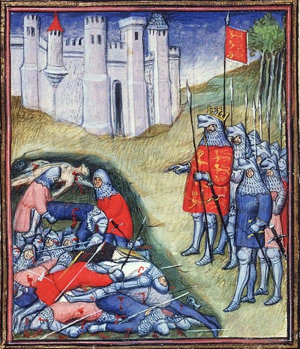 Эдуард III в битве при Креси