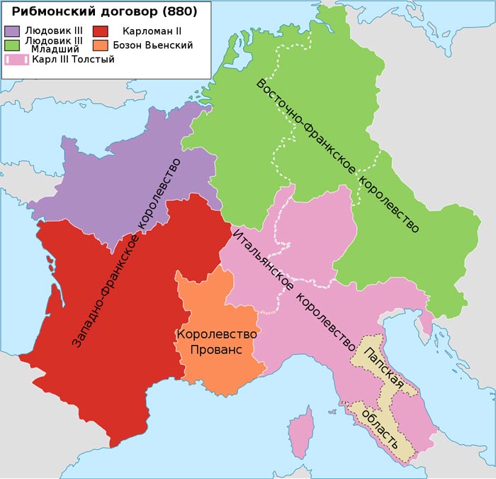 Европа в 880 году