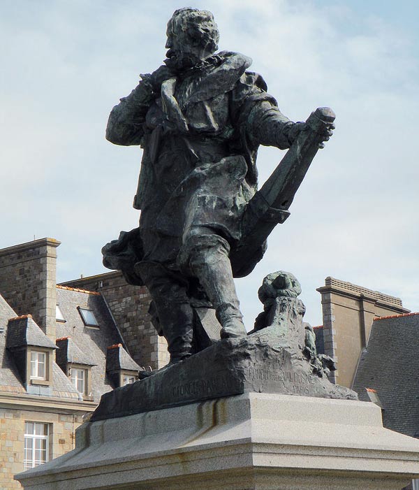 Памятник Жаку Картье в Сен-Мало