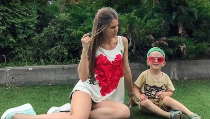 Кристина Юдичева и сын Платон