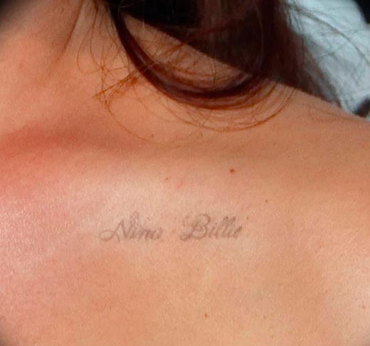 Лана Дель Рей татуировка Nina Billie