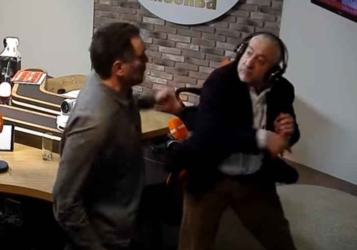 Драка Максима Шевченко и Николая Сванидзе
