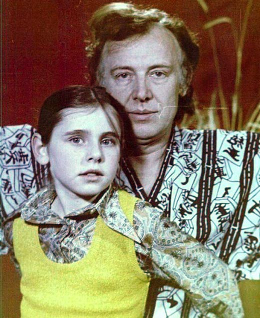 Мария Смоктуновская в детстве с отцом