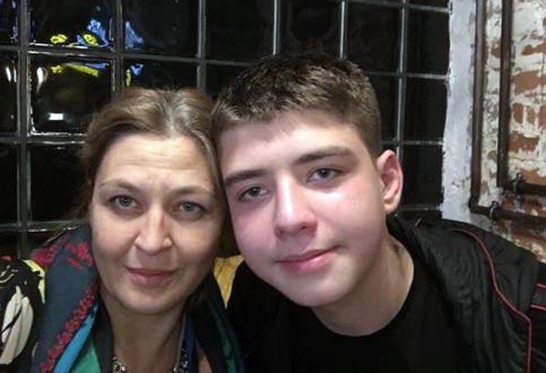 Ольга Лысак и сын Никита