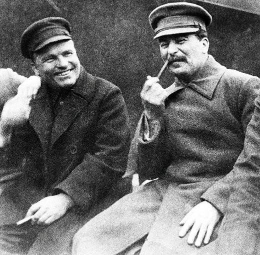 Сергей Киров и Иосиф Сталин