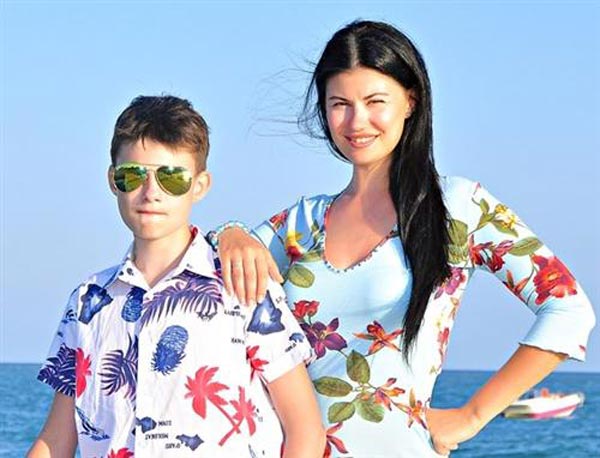 Татьяна Солнцева и сын Илья