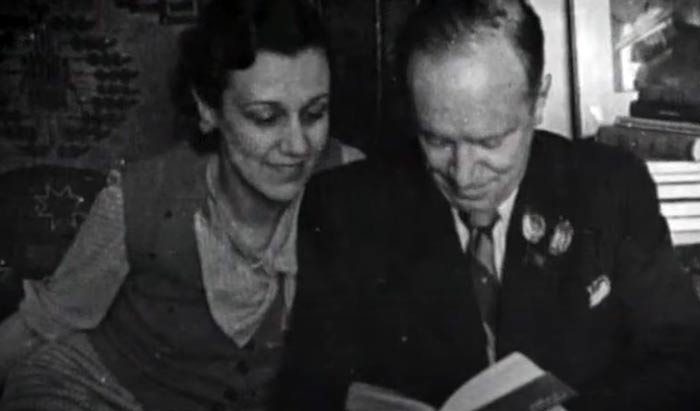 Василий Лебедев-Кумач и жена Кира