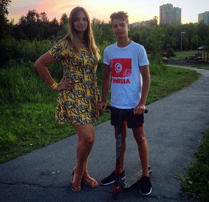 Жена и сын Дмитрия Козельского