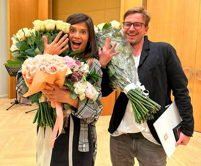 Александр Петров и жена Виктория