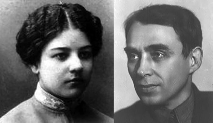 Алексей Крученых и Ольга Розанова