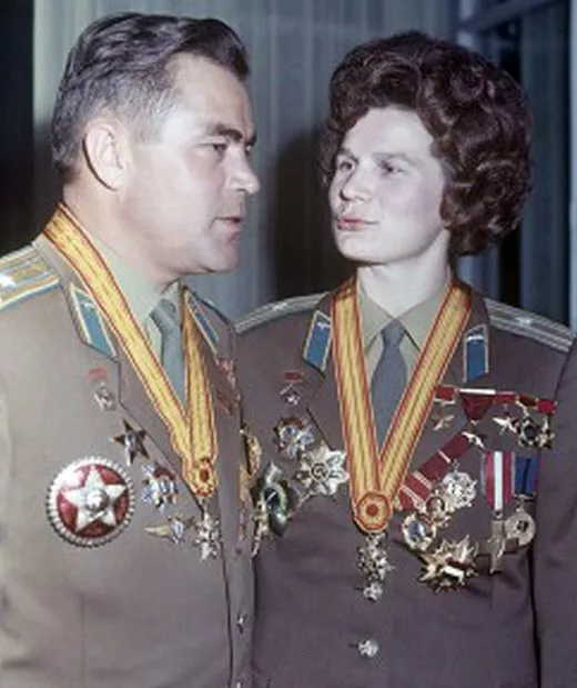 Андриян Николаев и жена Валентина Терешкова