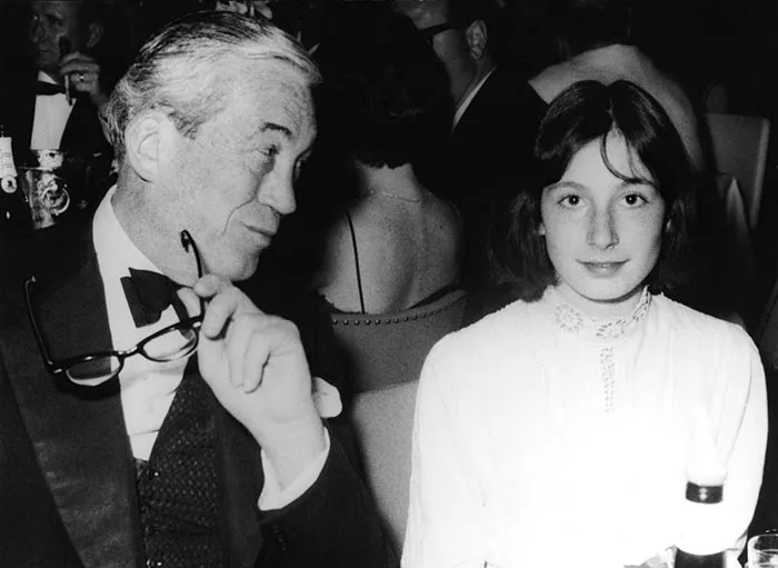 Анжелика Хьюстон и отец Джон Хьюстон