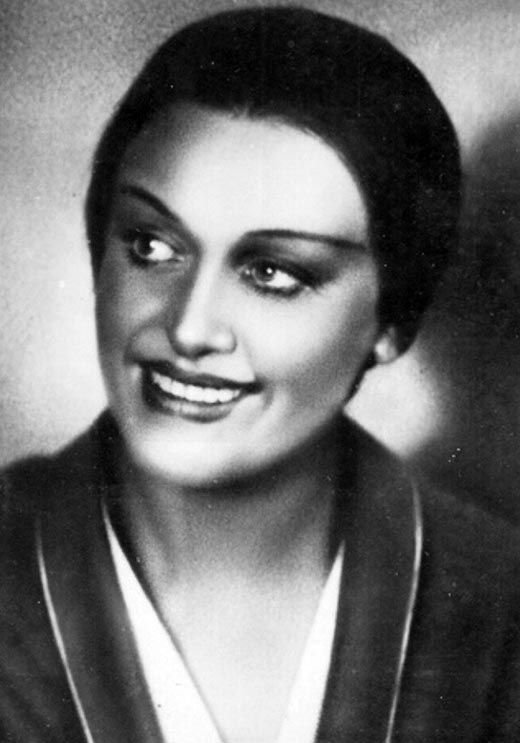 Анна Орочко в молодости