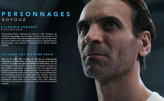 Арбен Байрактарай в роли космонавта Владимира Комарова