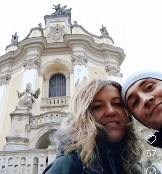 Богдан Колесник с женой