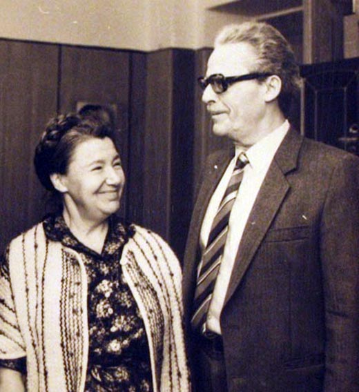 Борис Васильев и жена Зоря